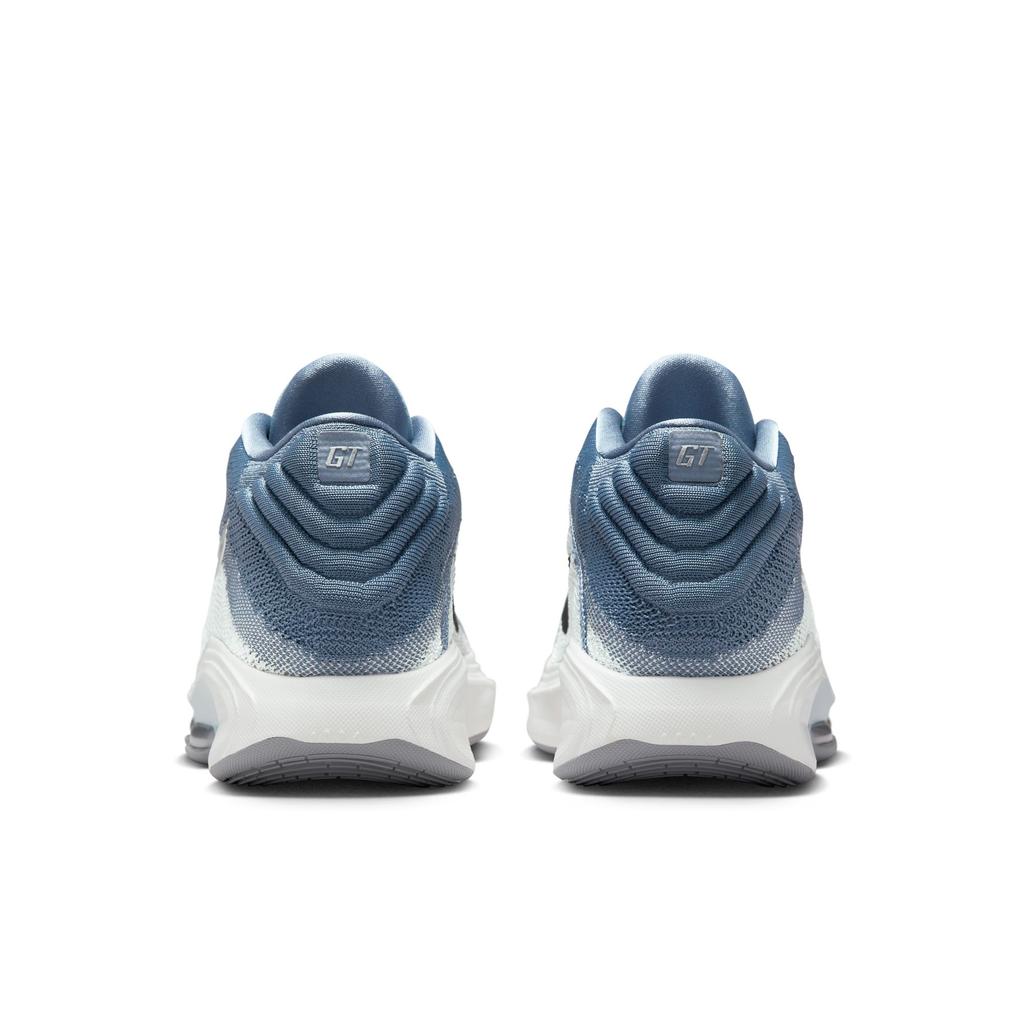 Nike G.T. Hustle 3 Cushioning Slip Resistant Mid Top Basketball Shoes Men's Gray Blue Basketball Shoes FV5952-402