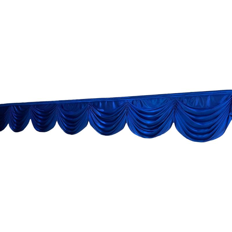 3/6M Long Ice Silk Swag Drape Panel Wedding Stage Background Event Party Decor Drapery Party Banquet Backdrop Curtain Swag