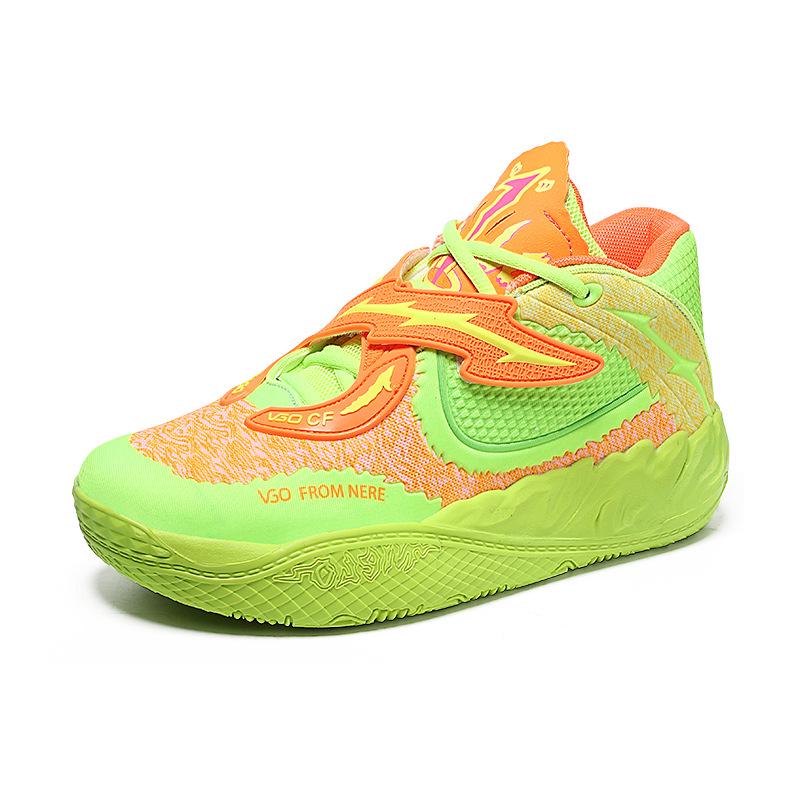 752 Unisex Basketball Shoes: Mid-Top Velcro Mesh for Spring, Autumn, Winter - Colorful Training Sneakers.