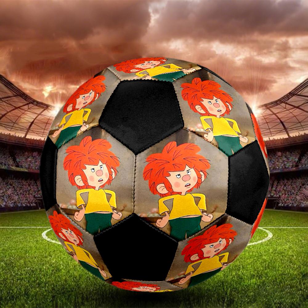 Meister Eder Indoor Soccer Ball Colorful Machine Stitched PVC Size 5 Team Training Competition Ready Durable High-Bounce Cool Sports Gift