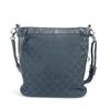 Gucci 109106 GG Logo Bag Crossbody Shoulder Bag GGCanvas/Leather Black