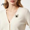 Creative Gift for Her Spider Brooch Pin Women Men, Faux Crystal Gothic Decorative Coat Insect Brooch, Halloween Punk Vampire Costume Accessories