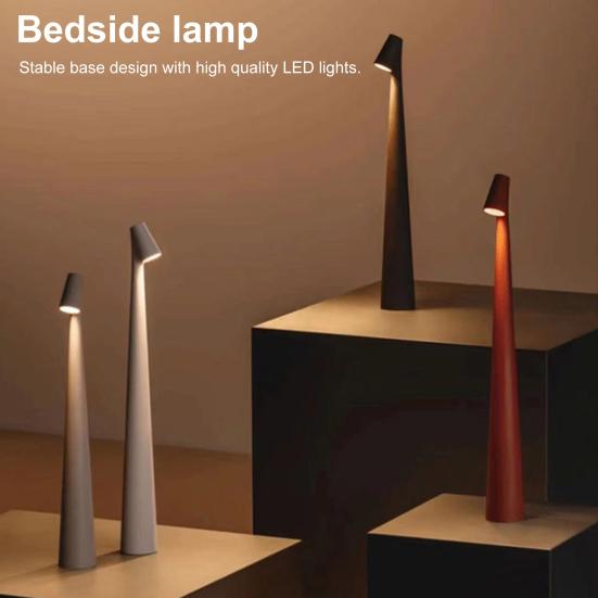 LED Table Light 3 Levels Adjustable Touch Desk Lamp Type-C Rechargeable Home