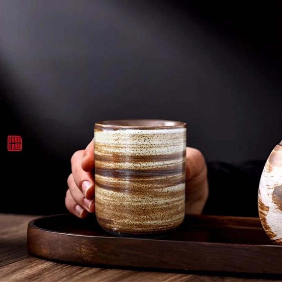 Hand-painted ceramics retro creative kiln change infused wax aromatherapy cup master cup tea cup coffee cup wheat tea cups