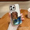 Trend Monkey Suitable for iPhone15promax Mobile Phone Case Apple 16 Electroplated Photo Frame 14/13 Protective Case 17