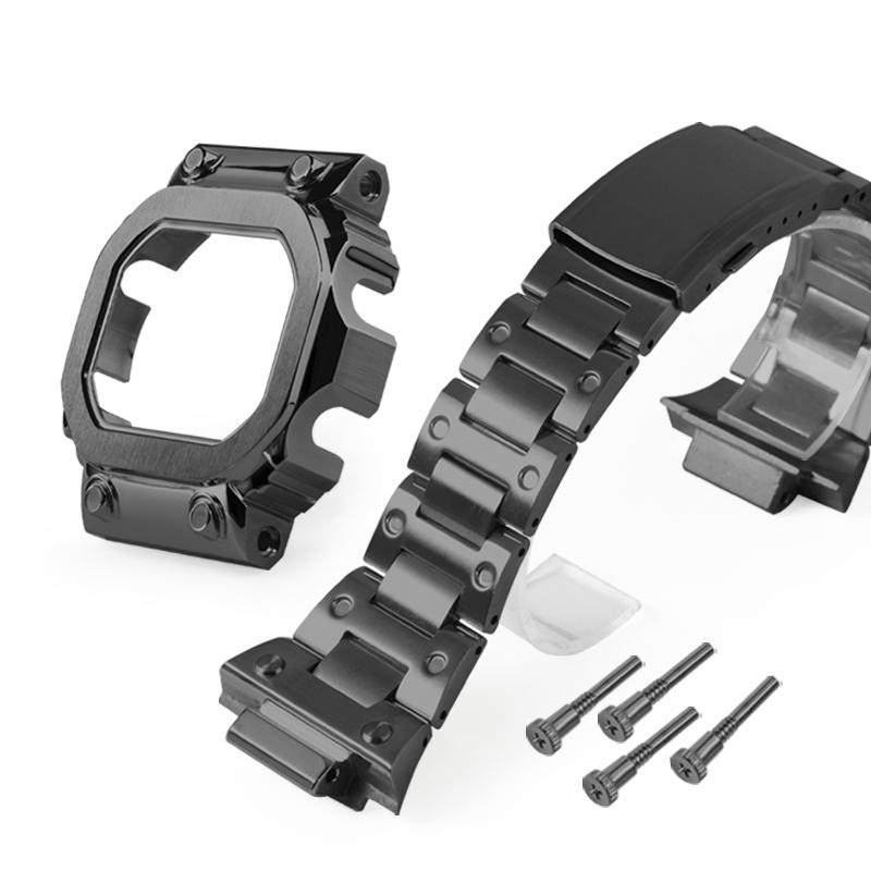 Für Casio G-Shock GX-56 GXW-56BB Mod Kit Edelstahl Gehäuse Uhr Armband GX56 Massivmetall Uhr Lünette Armband Ersatzarmband