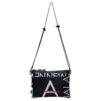 All Over Print Sports Polyester Shoulder Bag Unisex Bags Black JABP0765-BM
