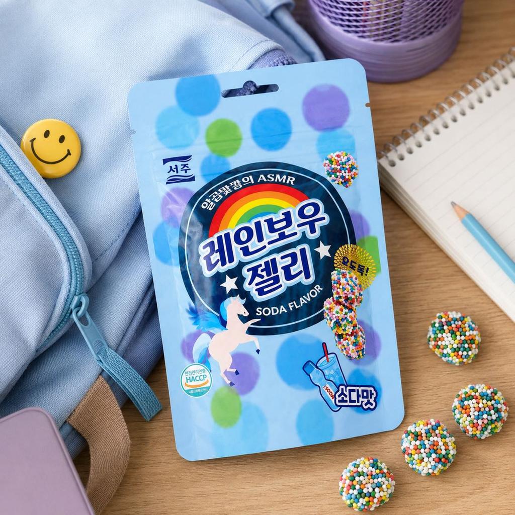 SEOJU Rainbow Soda Flavored Gummies 46g