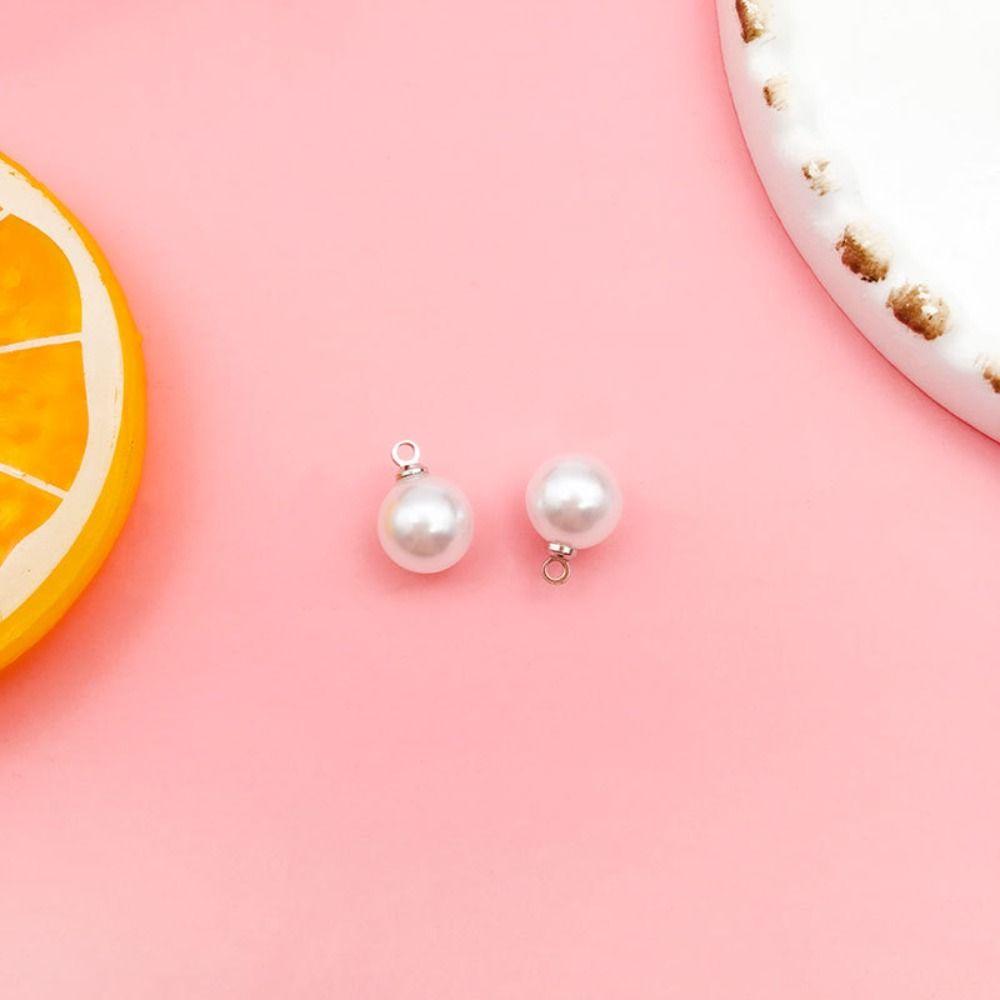 10PCS Handmade Imitation Pearl Clothes Decor DIY Dangle Earrings Pendant  Zipper
