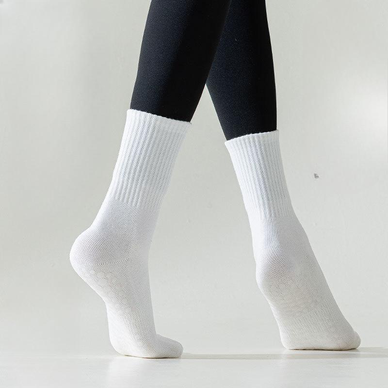 Yoga Socks, Women's Cotton Socks, Summer Mid-calf Fitness Dance Professional Pilates, Anti-slip Sports Boneless Floor Socks