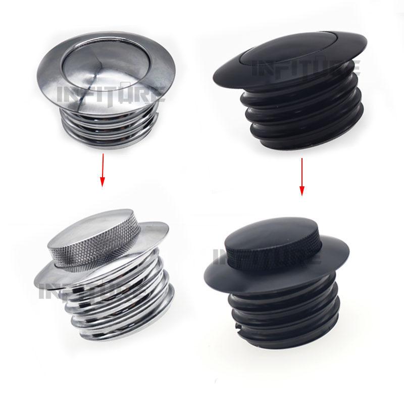 Motorka Pop Up Gas Cap Odvětrávaný kryt palivové nádrže pro Harley Davidson Touring Road Street Electra Glide Road King