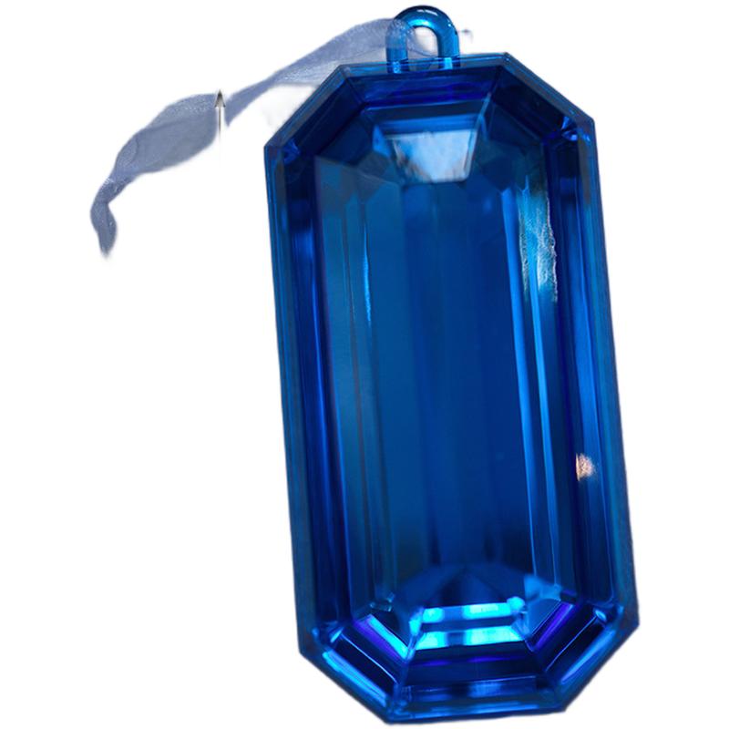 Starry Azure Christmas Tree Ornament Simulated Plastic Gemstone Holiday Xmas Tree Decoration Home Xmas Party Supplies
