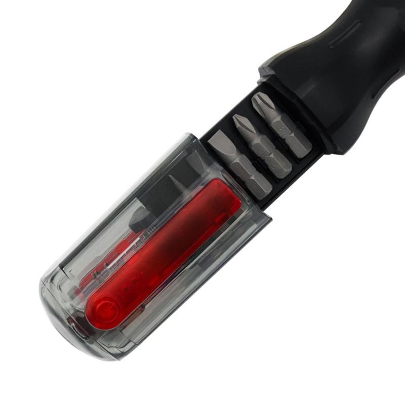 Sturdy 11 in 1 Ratcheting Screwdriver Kit Featuring Steel Bit and Multi Angle Adjustment for Tight Space