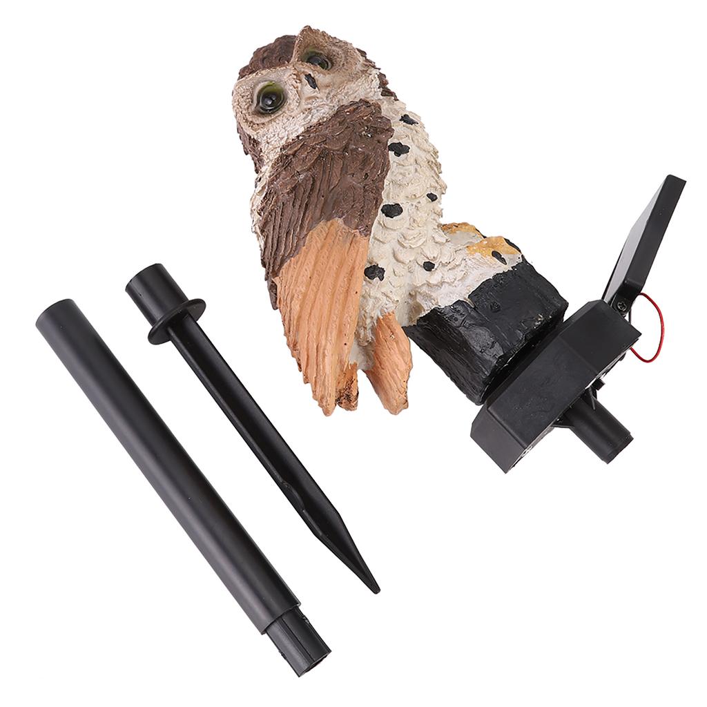 Owl     Lawn Ornament Waterproof Outdoor Yard Garden Lamp Decor