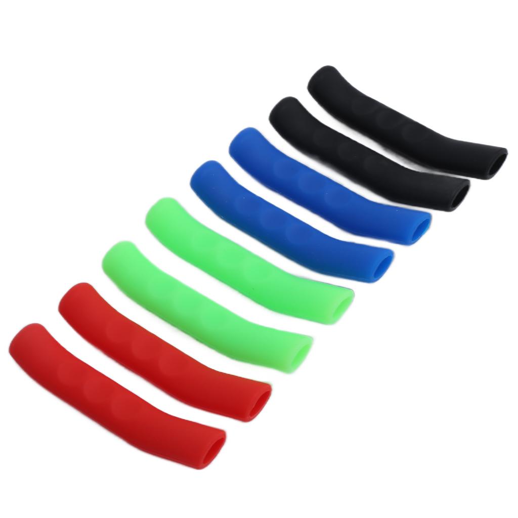 4 Pairs Brake Lever Protective Cover Anti Slip Silicone Sleeve for Mountain Road Bike