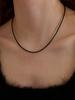 Leeenoir Volume Heart Onyx Necklace