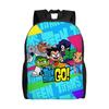 Teen Titans Go Team Fashion Backpack Sports Student Work Daypack for Men Women Laptop Computer Canvas Bags