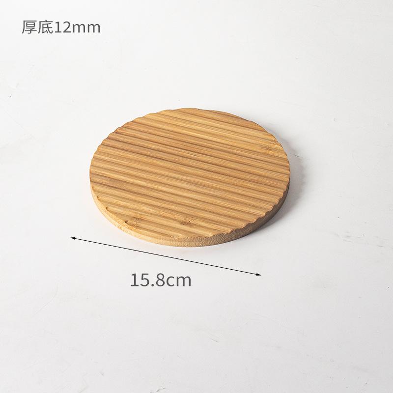 Creative Wavy Bamboo Tea Tray Irregular Ins Style Decoration Aromatherapy Serving Plate for Bread Fruit Dessert
