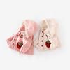 Girls' Super Cute Strawberry Hooded Jacket - Autumn 2025 Lace Cartoon Top