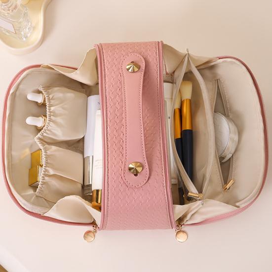 Podróżna kosmetyczka damska wodoodporny organizer na kosmetyki z górnym uchwytem kosmetyczka z mokrą kieszenią na podróże służbowe wakacje