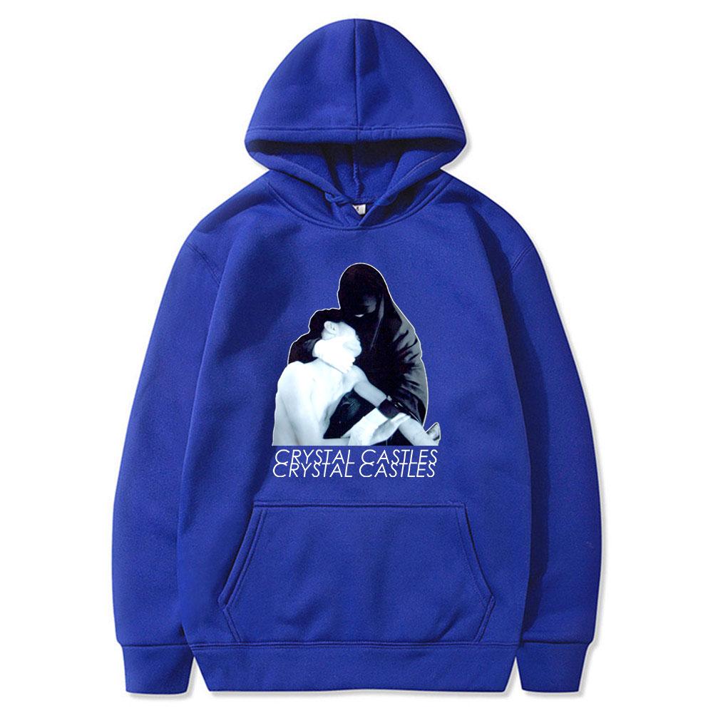 2023 Crystal Castles Printed Hoodies Hip Hop Sweatshirts Long Sleeve Pullover Loose Casual Streetwear for Unisex and Women Hoodie
