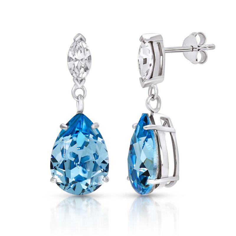 Orecchini A Goccia In Argento 925 Con Zirconi Rosa – Bellitia – Pendenti Eleganti Per Donna