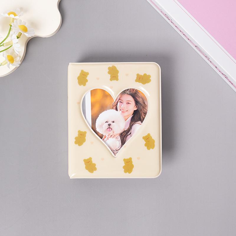 Heart-Shaped 3-Inch Polaroid Photo Storage Album for Small Cards