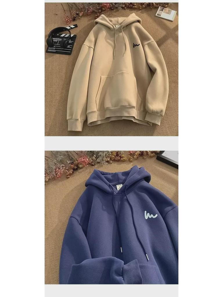 2024 Herren Lockerer Großer Kapuzenpullover – Frühling/Herbst Amerikanischer High Street Hong Kong Stil Jacke