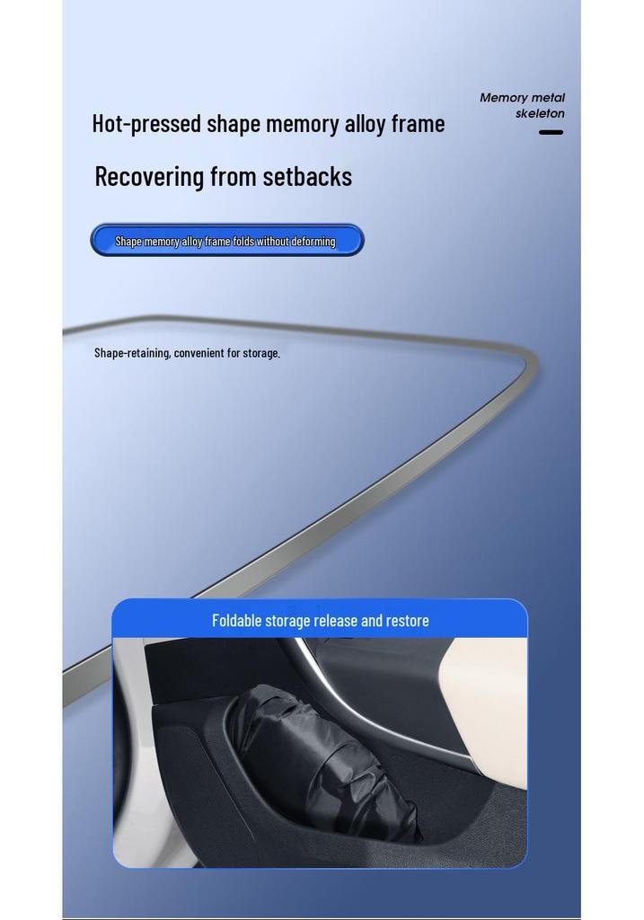 Double-Layer Thickened Car Sunshade: Heat Insulation & Sun Protection for Front Windshield