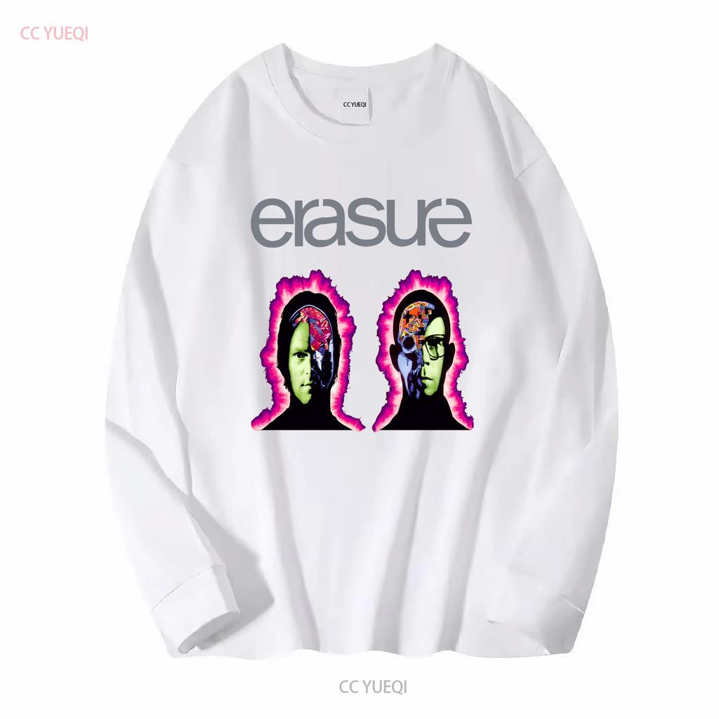 Erasure T Shirt New Wave Vintage Washed Fashion Soft Unisex Designer Clothes Graphic Stylish Casual Comfortable Homme Versatile