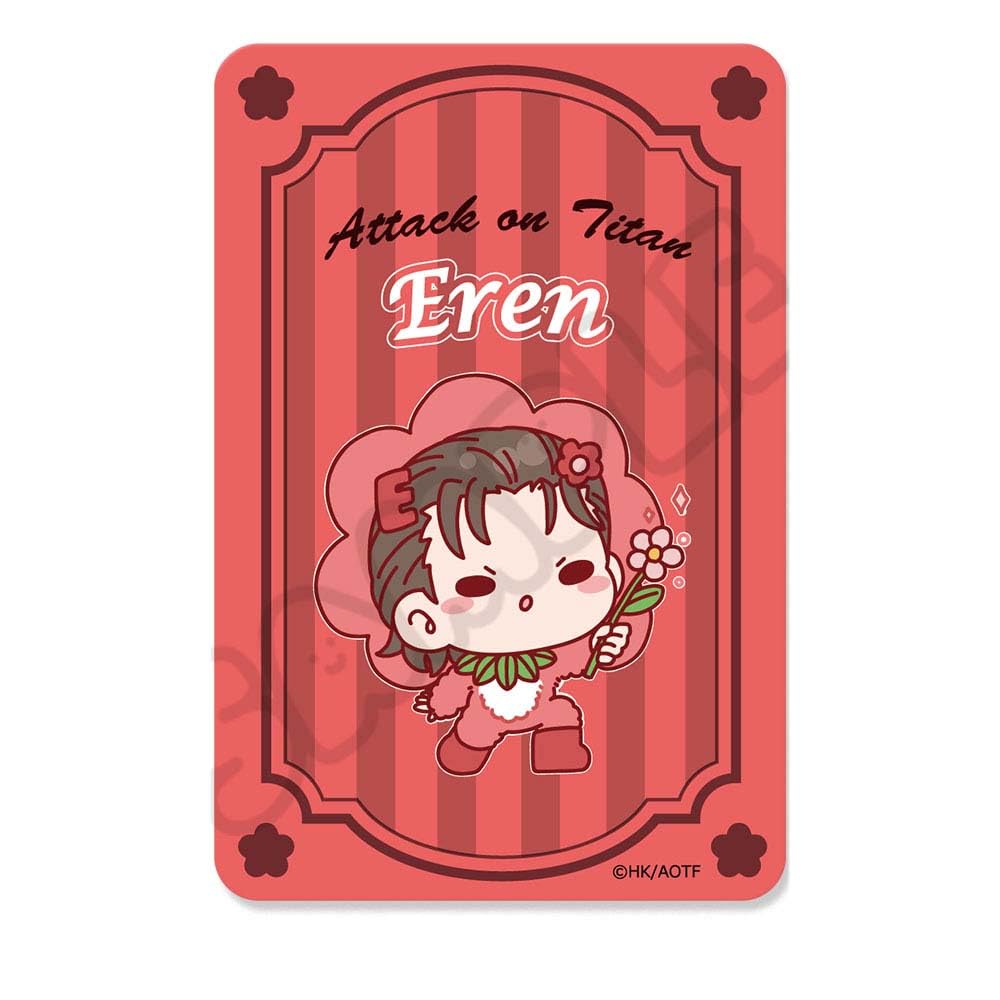 TV Anime on Titan The Final 14 Clear Card Sticker M SA "Attack Season" Vol. [Eren]