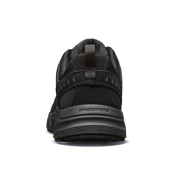 Skechers Lace-Up Shock Absorbing Non-Slip Durable Low-Top Running Shoes Men sneakers Black 51893-BBK