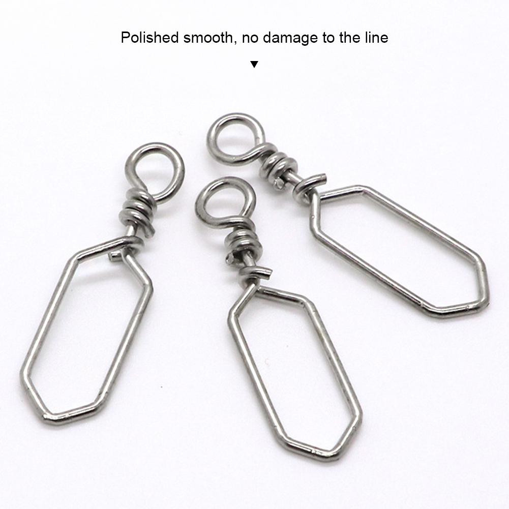 10 buc conector cu pini pătrați din oțel inoxidabil rezistent la coroziune, cârlig de conversie rapidă, accesorii de pescuit maritim