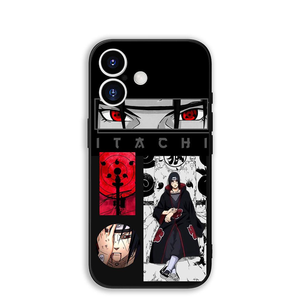 

for Apple iPhone 17 16 Plus 13 12 Pro Max Mini X XR Xs ProMax 16E 15+ 17+ Air Phone Case Sasuke Akatsuki Narutos Itachi Madaras iPhone17