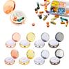 Pills Box Decorative Metal Medicine Organizers for Gift Compartment Medicine Pills Case Pills Carry Box for Pocket Purse