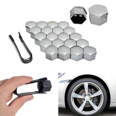 20 Stück 17/19/21MM Auto Radmutter Schutzabdeckungen Radmutter Schraubenkopf Abdeckung Reifen Schraube Rostschutz Kappen Auto Außenzubehör