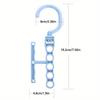 5-hole Hanger with Handle for Space-saving Magic Hooks Closet Organizer for Space Saving
