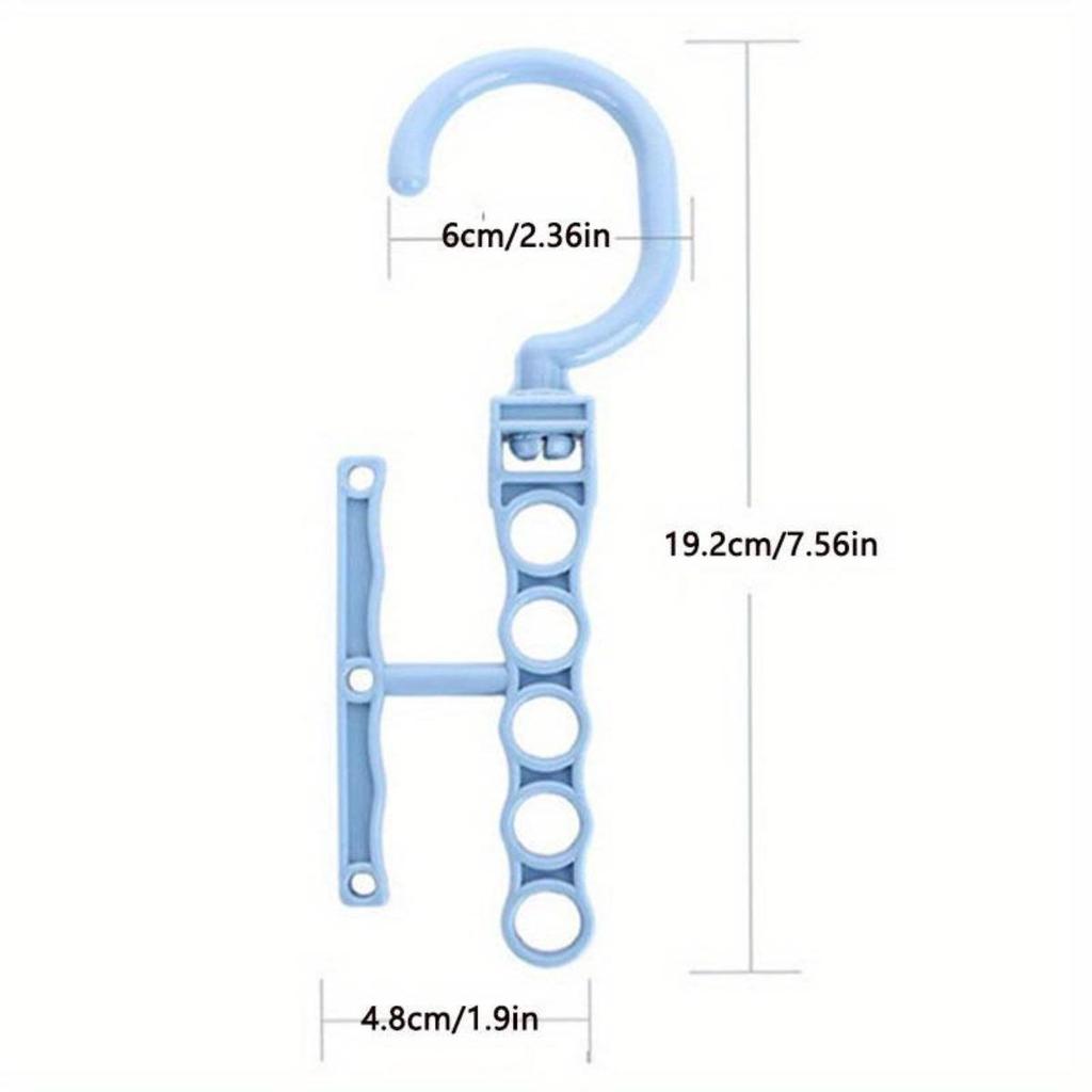 5-hole Hanger with Handle for Space-saving Magic Hooks Closet Organizer for Space Saving