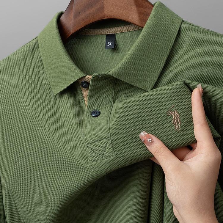 Trend Hub Luxury Short Sleeve Men Polo Shirt Breathable High-end Embroidery Design Casual Business Paul T-shirt