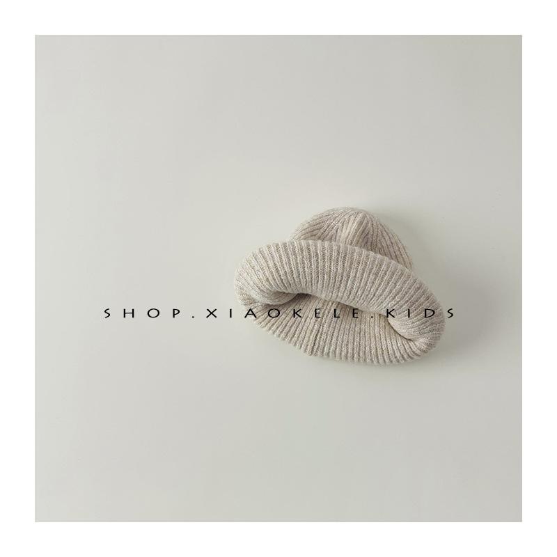 Kinderwollmütze im koreanischen Stil Herbst- und Winterstil Vielseitige Baby-Strickmütze mit Ohrenschutz Jungen- und Mädchenwollmütze Kältemütze