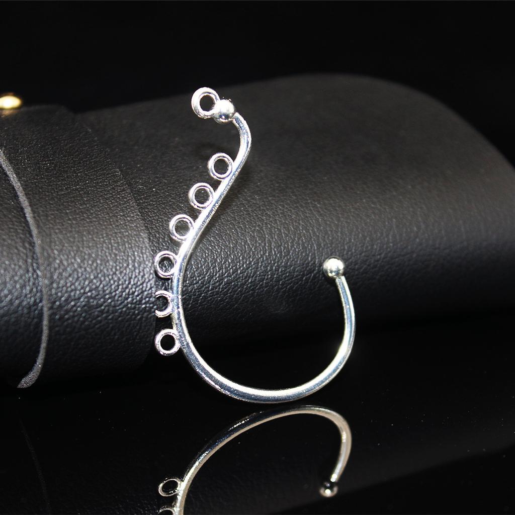 10pcsDIY Bridal Handmade Headgear Material Antique Hairpin Jewelry Accessories, Ear Hanging Ear Hook Hair Accessories Alloy Material