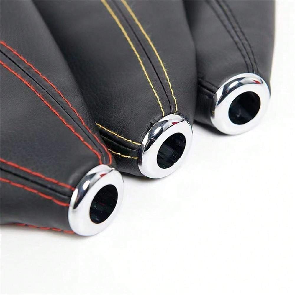 1pc Car Gear Shift Knob Cover, Universal Shifter Boot Dust Cover PU Leather/Rongbuk Waterproof Decorate Car Interior Fit for Most Manual/Auto Car