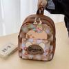 Large Capacity Cartoon Animal  Schoolbag Nylon Kids Book Bag Cartoon Capybara Backpack  Kids