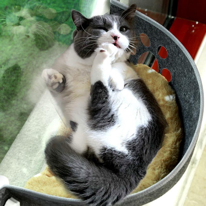Cat Window Hammock With Strong Suction Cups Pet Kitten Hanging Bed For Storing Warm Cat Hammock Sun Seat Bed Pet Supplies