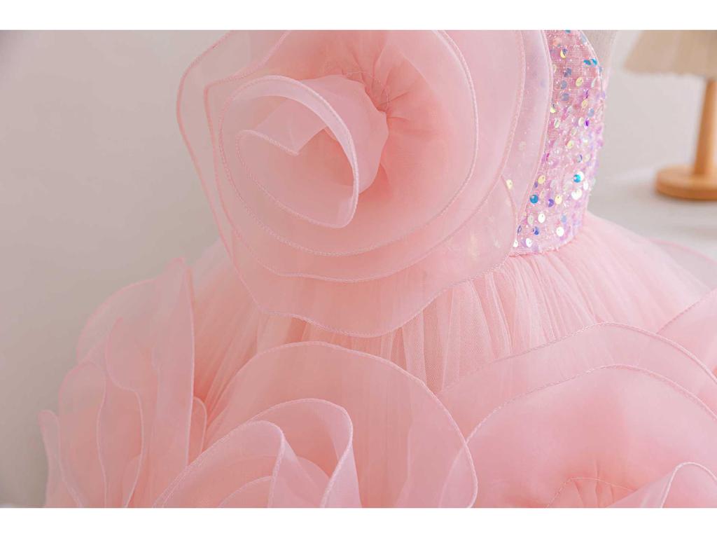 Girls' Princess Dress for Piano Performance and Special Occasions