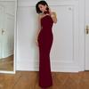 Sleeveless Slim Fit Long Dresses 2026 Summer New Sexy Women Party Evening Dress High Neck Fashion Elegant Solid Color Clothing