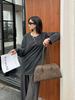 French Retro Frosted Cowhide Tote Bag - 2024 Large Capacity Shoulder Baguette for Women