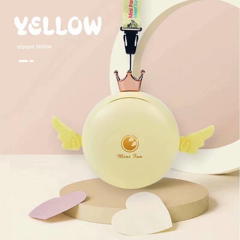 Summer Creative New Product Cartoon Capybara Neck Fan Mini Portable USB Charging Wearable Lanyard Electric Fan