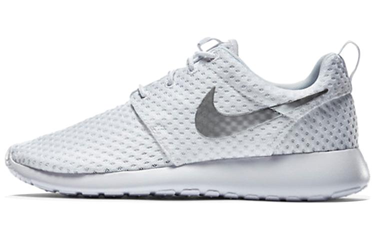 Nike Roshe One Br White Metallic Platinum Women s 724850-100 36.5