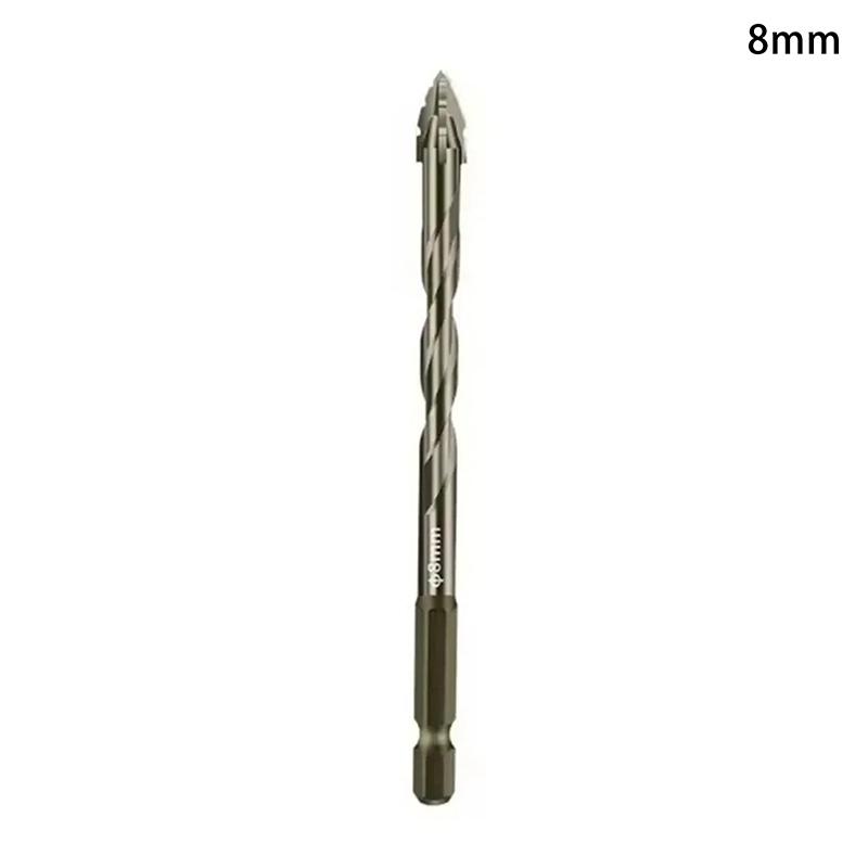 Four-Edged Eccentric Drill Bit Skewed Head High Hardness Tile Drill Bit Serrated Concrete Drill Bit Set Drilling Tool